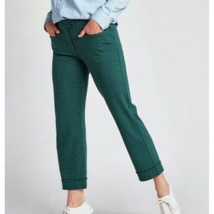 Betabrand Crop Lite Yoga Dress Pants Women's XL
Emerald Deco Green Stretch